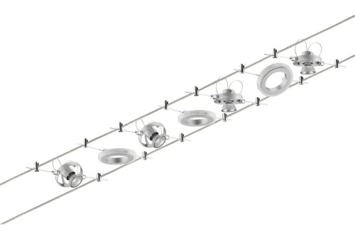 Paulmann 94070 Wire System HaloLED 4x20W+3x1,5W GU4 chrom matt 230/12V 105VA Metall