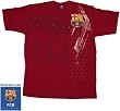 FCB Football Club Soccer Barcelona Maroon T-shirt Tee