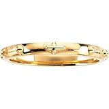 10K Yellow Gold Rosary Ring. Size - 8