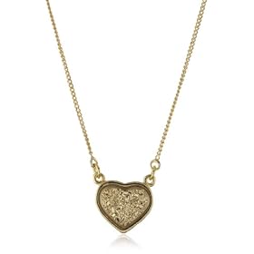 the necklace worksheet Marcia Moran Gold Druzy Heart Pendant