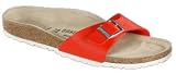 Birkenstock Sandal Madrid from Birko-Flor in poppy with a regular insole