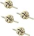 Set of Four 14K Gold Love Knot Tuxedo Stud Set