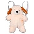 New Trademark Backpet Soft Lavender Plush Animal Backpack Dog Extra Snuggly Adjustable Straps