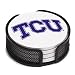 Absorbent Coaster Gift Set Texas Christian University - Coordinating Holder Included