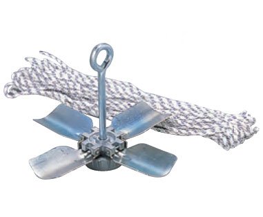 Achilles(アキレス) コンパクトアンカー ローボート向き 1.5kg ロープ付 アンカー L-C1.5 オプションパーツ