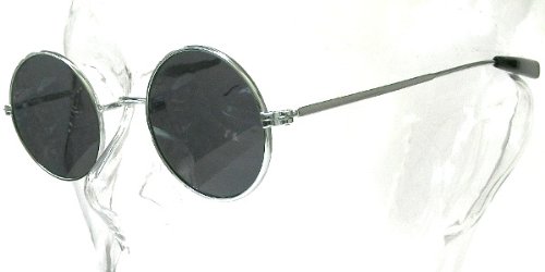 ◆丸メガネ◆サングラス　昭和レトロ復刻版　silver/black