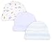 SpaSilk Baby-Boys Newborn 3 Pack Colorful Print Hat