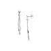Sterling Silver Cubic Zirconia Drop Earrings