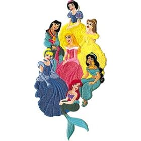 Disney Movie Princesses Waterfall Group Embroidered iron on Patch