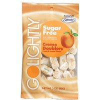 Go Lightly Peach Creme Sugar Free Candy - 3 Oz r Pack, 12 Packs by HILLSIDE CANDY.