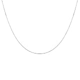 Duragold 14k White Gold Solid Snake Chain Necklace (.60mm), 20