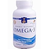 Nordic Naturals Omega-3 Purified Fish Oil, 1000 mg, 120 Soft Gels