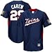 Majestic Minnesota Twins #29 Rod Carew Navy Blue Cooperstown Stance Baseball Jersey