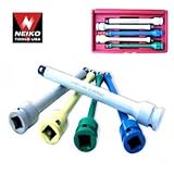 Neiko Tools USA 5 piece 1/2" Drive Torque Stick Drive Extension Bars 60-140 Ft/Lbs