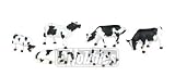 Bachmann Trains Cows - Black and White