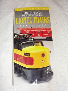 Greenbergs Pocket Price Guide: Lionel Trains