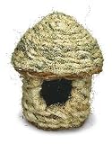 Straw Grassy Hut For Small Animals - 0.5" X 0.5" X 0.5" - Brown