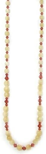 Argonite and Crystal Necklace - 19 Inch