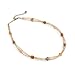 Glass Beads Amber Single-Strand Necklace 