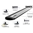 Thule ARB43 Aeroblade 43-Inch Roof Rack Load Bars (Pair)
