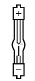 100 watt 14 volt Short Arc Double Ended XBO Xenon Incandescent Sylvania Light Bulb