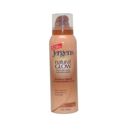 Jergens Natural Glow Foaming Daily Moisturizer Medium to Tan Skin Tones