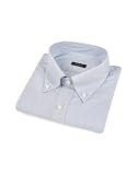Bagutta Blue Pin Stripe Button Down Cotton Dress Shirt