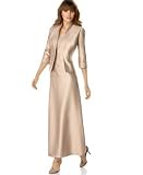 Alex Evenings Satin Taffeta Dress with Jacket