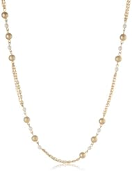 ABS By Allen Schwartz Gold Tone Illusion with Liquid Chain Necklace, 42"