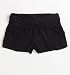 Nollie Womens Black Foldover Knit Shorts - Black X Med Size