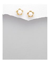 Fresh Water Pearls Earrings In 92.5 Sterling Silver
