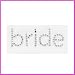 Bride Sparkle Iron On Decal