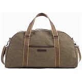 Baekgaard Tan Oilcloth large travel duffel bag 24 by 13 inches