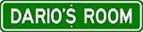 DARIO ROOM SIGN - Personalized Gift Boy or Girl, Aluminum