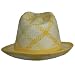 31YxVYGZ64L. AA75  YELLOW VIBRANT PLAID LIGHTWEIGHT FEDORA HAT