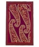 Hellenic Bob Mackie Home Paisley BM40 Reds-Raspberry 4' X 6' Area Rug