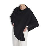 Cashmere Poncho - 088 Black by Catherine Robinson