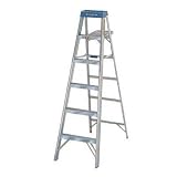 Werner 356 225-Pound Duty Rating Aluminum Stepladder, 6-Foot