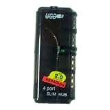 New Mini 4 Port Hi-Speed USB 2.0 Slim Hub Black