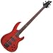 B-154 Bass Guitar See Thru Red/Flame Maple