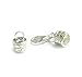 1 set .925 Sterling Silver Bead 5mm Leather Cord End Cap With 11mm Lobster Clasp / Findings / Bright