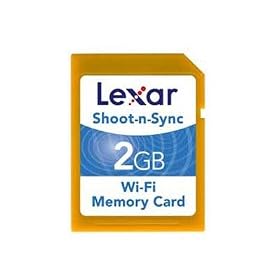 Lexar 2 GB Shoot-n-Sync Wi-Fi Memory Card, LSDW2GBACNA