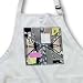 Jos Fauxtographee Modern - Chrome, Pink, Yellow and White Paint with a Chain Link - Aprons
