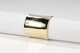 Trendex Home Designs FCUF 4PC Cuff Napkin Rings, Gold, Set of 4