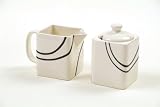 Corelle Coordinates Simple Lines Sugar & Creamer Set