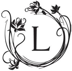 Flower Stems Monogram Stamp