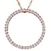 1.00 CT Circle Diamond Rose Gold Women's title=
