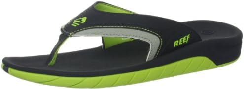 Reef Men's Slap II Sandal, Black/Green, 10 M US