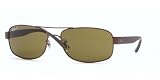 RAY BAN 3302 014 BROWN METAL SUNGLASSES by 