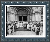 Historic Print S Christening of daughter of Manuel L. Quezon at Cathedral of Manila by Archbishop ODoh